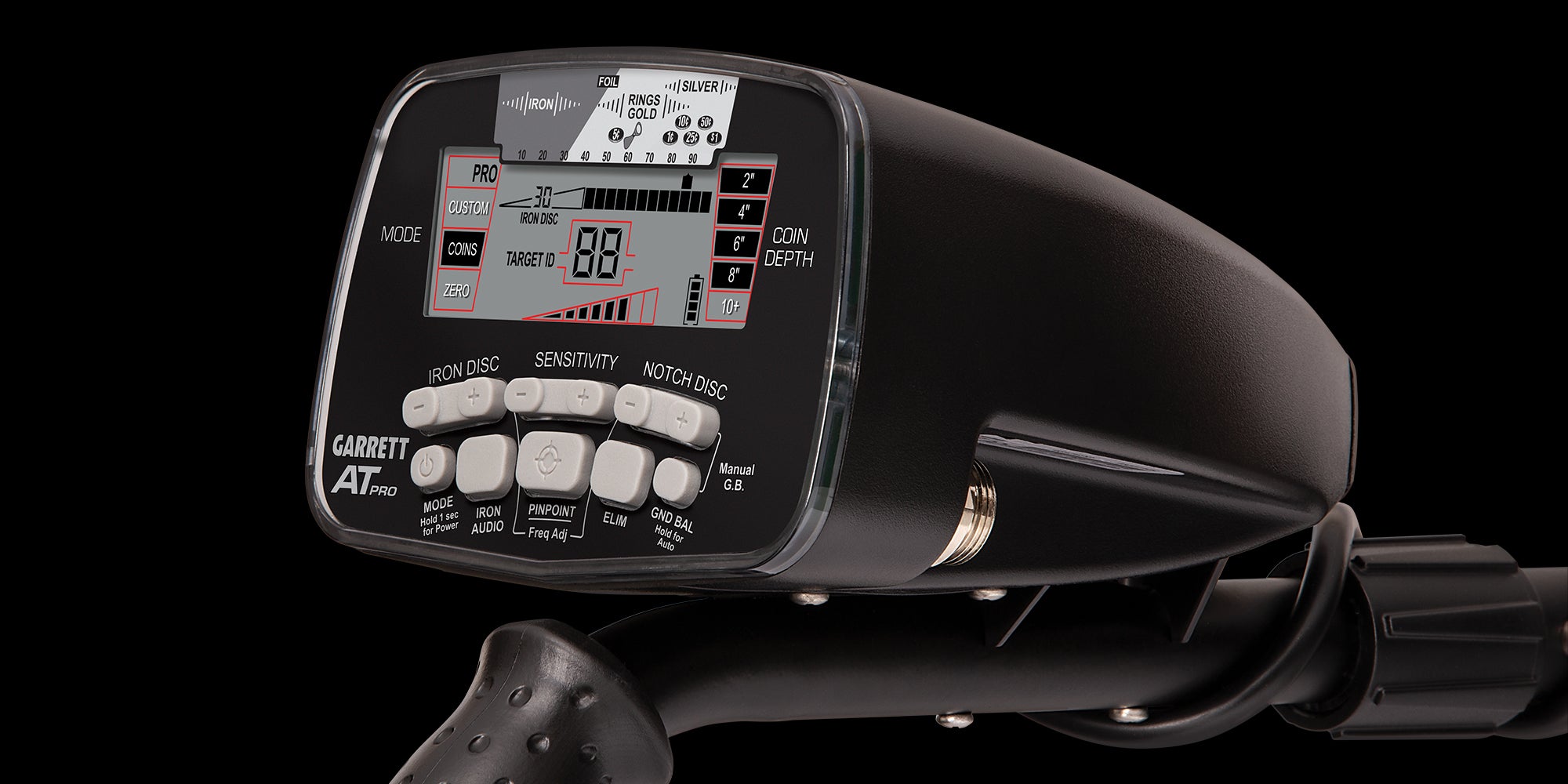 Garrett AT Pro Metal Detector | All-Weather, Waterproof Gold